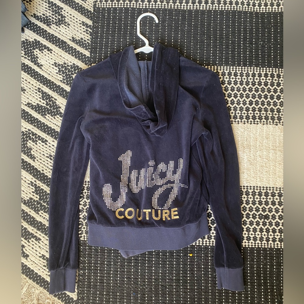 Navy blue juicy couture track suit
